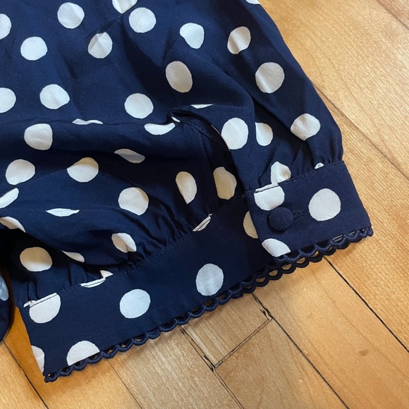BODEN Rosie Godet Tea Dress 16-18 Navy Polka Dot Fit and Flare Pockets Lined - Picture 12 of 15